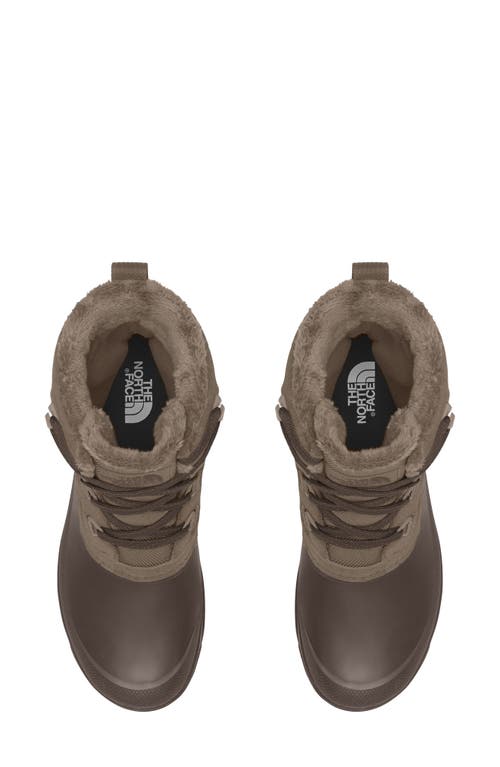 The North Face Shellista V Waterproof Insulated Short Boot In Brown