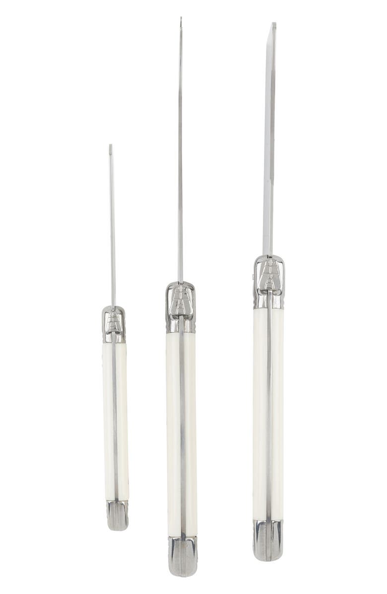 FRENCH HOME Cheese Knife Set - Set of 3, Alternate, color, Ivory