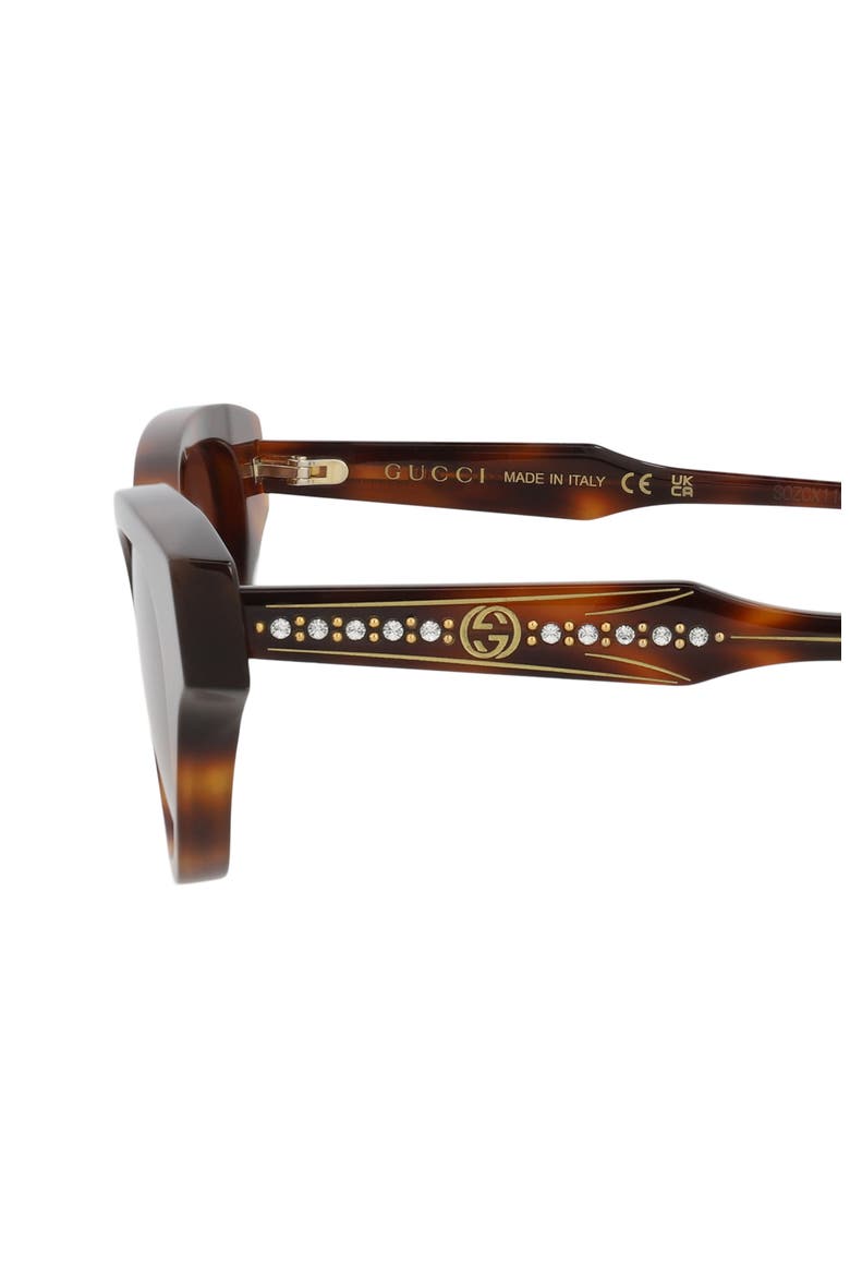 51mm Cat Eye Sunglasses, Alternate, color, HAVANA HAVANA BROWN