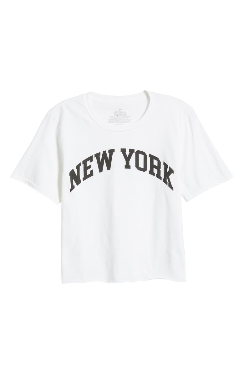 Philcos New York Crop Cotton Graphic T-Shirt, Alternate, color,