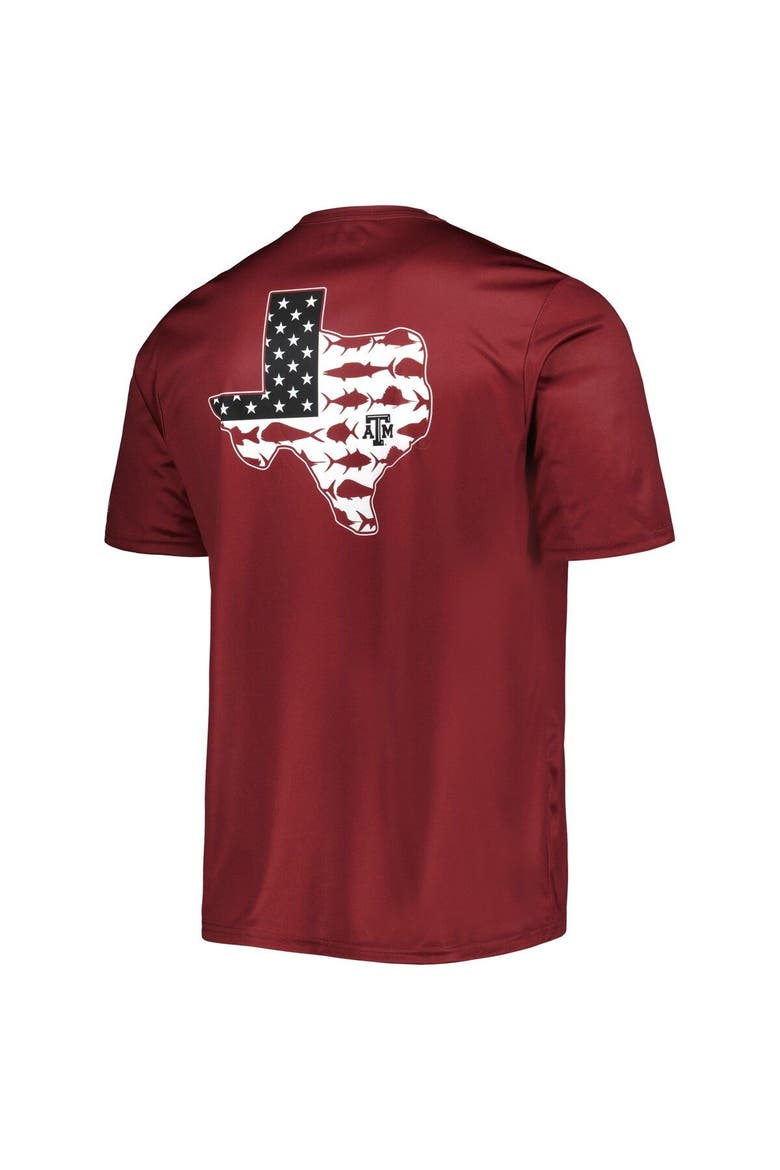 Men's Columbia Maroon Texas A&M Aggies Terminal Tackle Omni-Shade T-Shirt, Alternate, color, Maroon