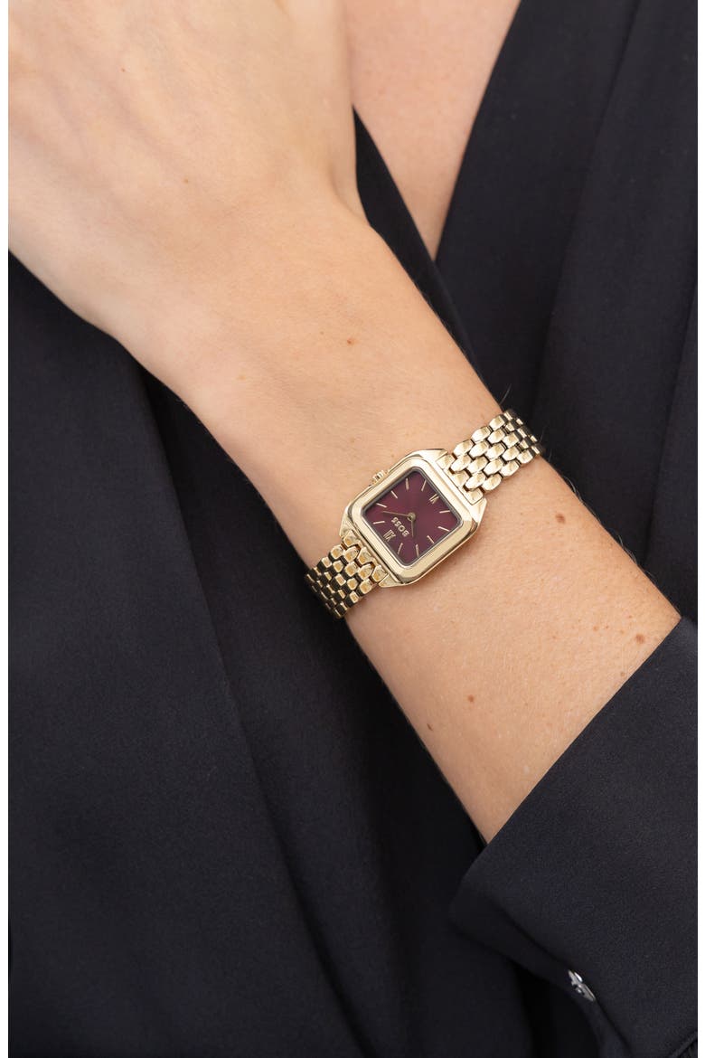 Petite Mae Bracelet Watch, 22mm, Alternate, color, RED
