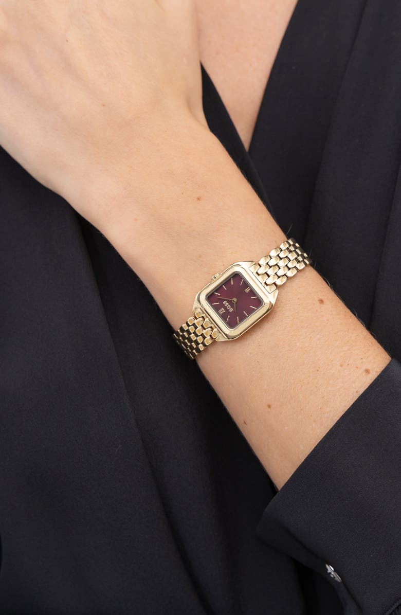 BOSS Petite Mae Bracelet Watch, 22mm, Alternate, color, Red