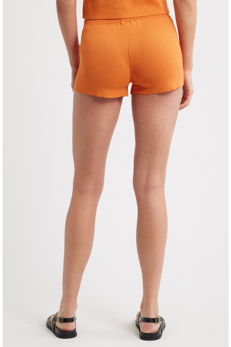 Knit Pull-On Shorts, Alternate, color, ORANGE