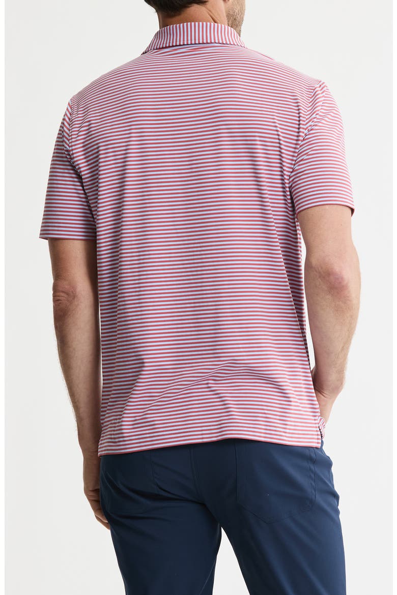 Performance Stripe Polo, Alternate, color, RED STRIPE
