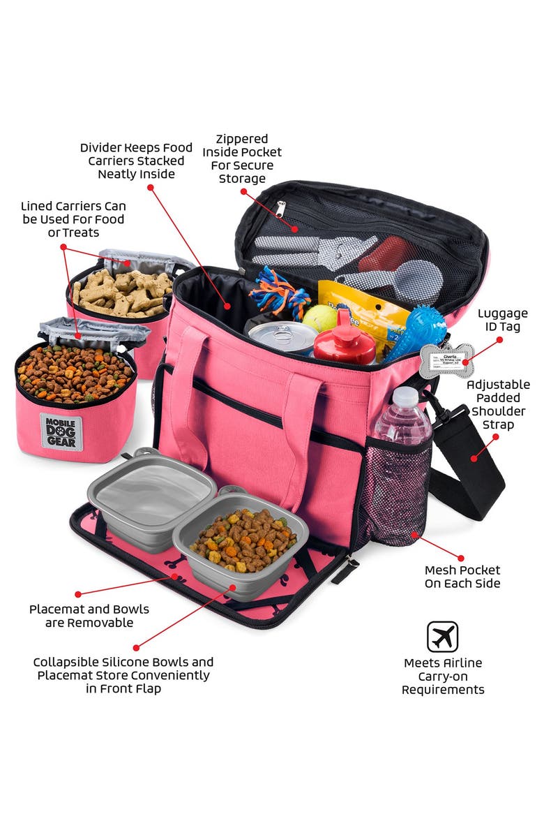 MOBILE DOG GEAR Week Away(R) Bag - Small Dogs - Pink, Alternate, color, 