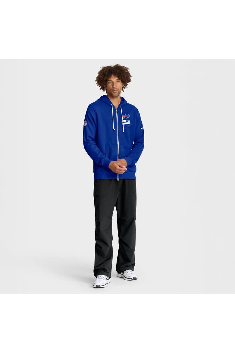 Men's Nike Royal Buffalo Bills Sideline Standard Issue Utility Player Dri-FIT Full-Zip Hoodie, Alternate, color, Royal