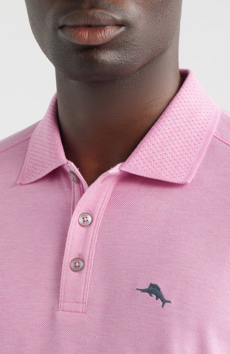 Tommy Bahama Emfielder Icon Solid IslandZone<sup>®</sup> Polo, Alternate, color, Very Berry Heather