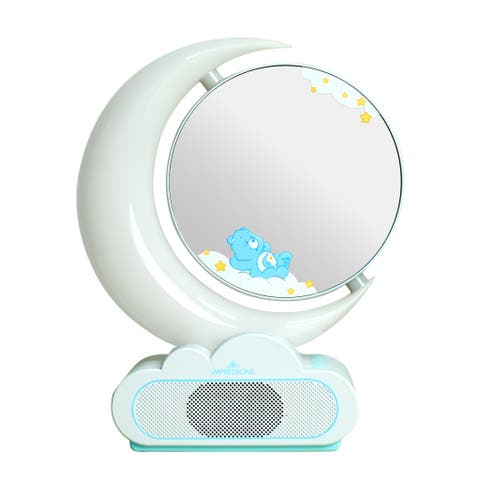 Care Bears Bedtime Rgb Moon Lamp Makeup Mirror With Bluetooth Speaker
