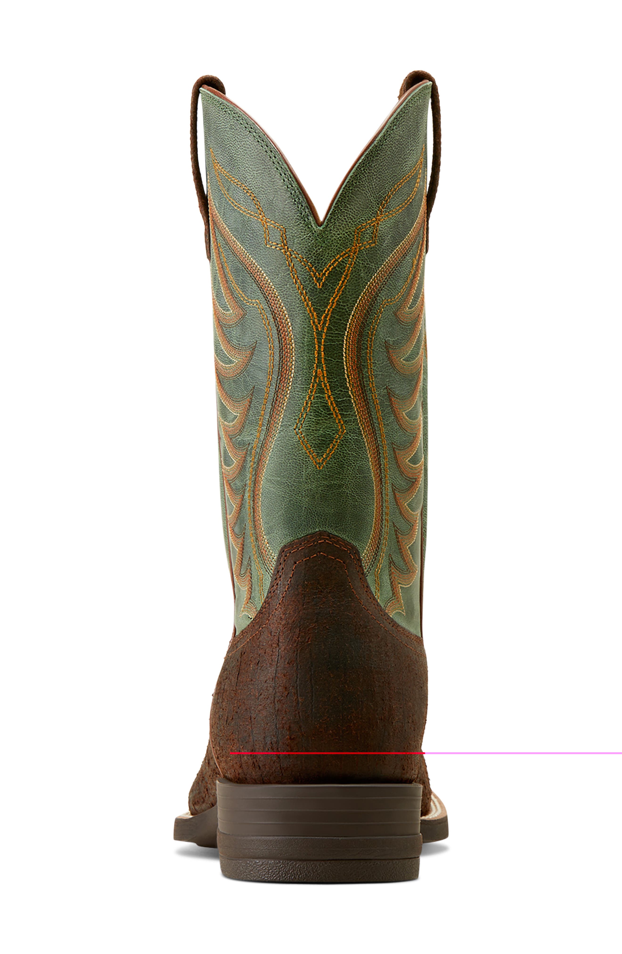 Amos Cowboy Boot, Alternate, color, BROWN