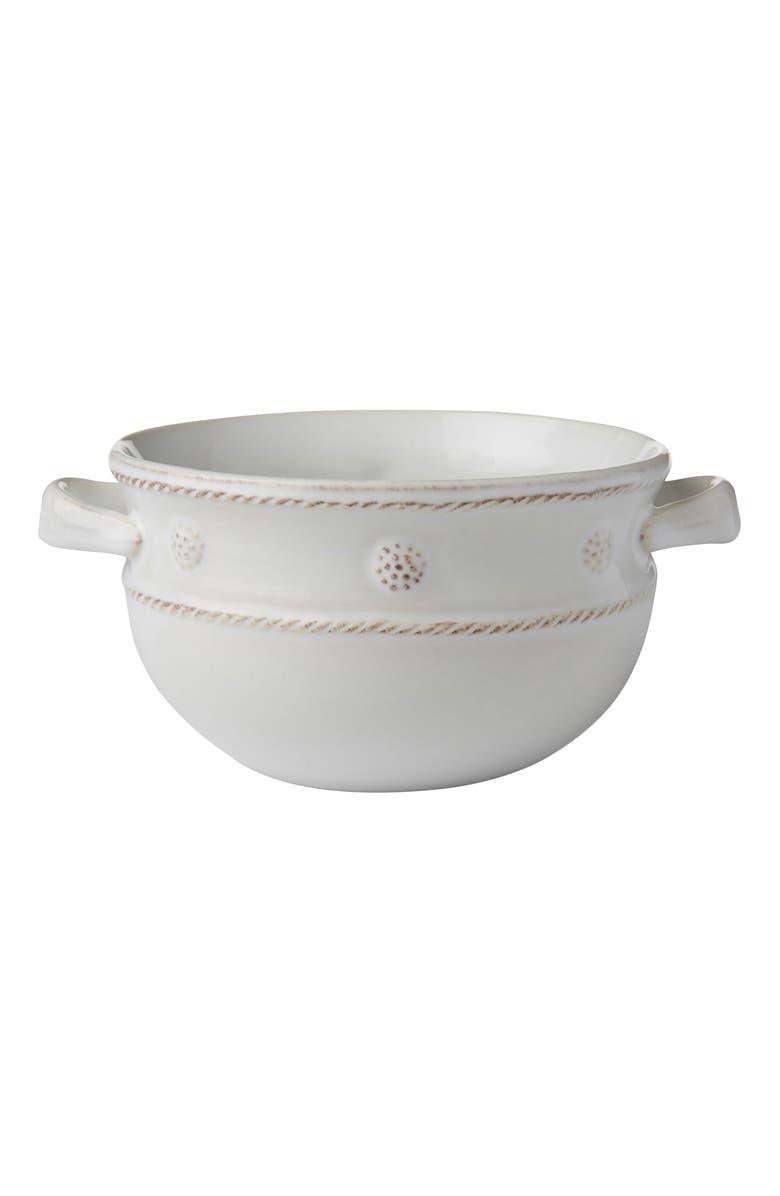 Juliska Berry & Thread Two-Handle Ceramic Bowl, Main, color, Whitewash