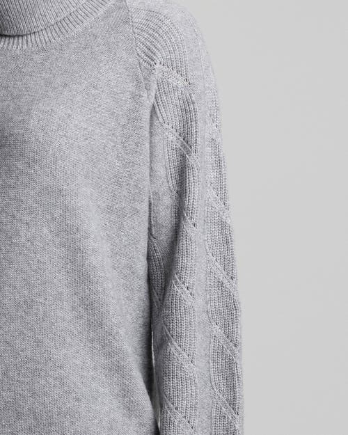 Santorelli Women's Mohair-blend Turtleneck Sweater In Grey