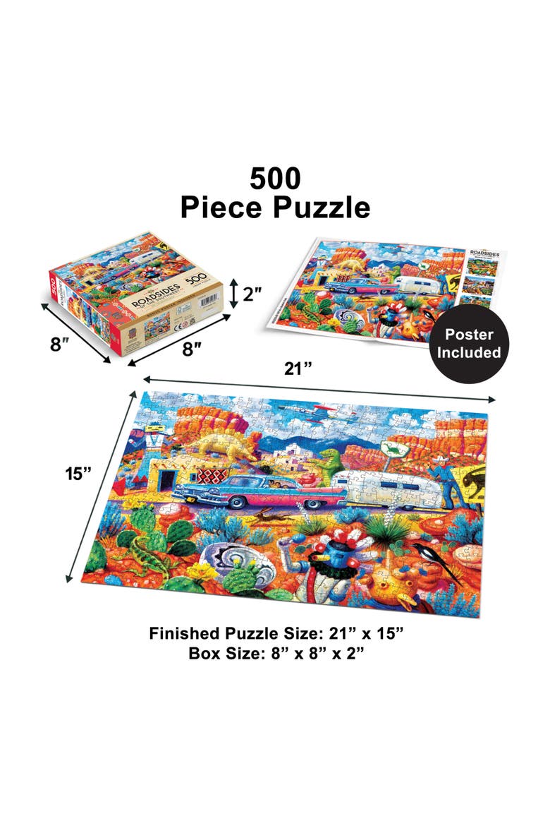 Off the Beaten Path 500 Piece Puzzle, Alternate, color, Multicolor