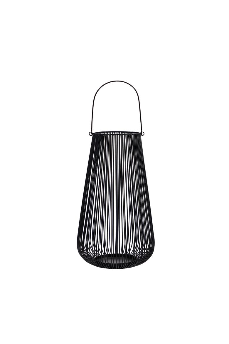 20-in Vintage Black Metal Wire Votive Tea Lantern Candle Holder, Main, color, Black