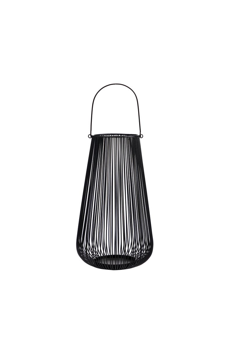 NEARLY NATURAL 20-in Vintage Black Metal Wire Votive Tea Lantern Candle Holder, Main, color, Black