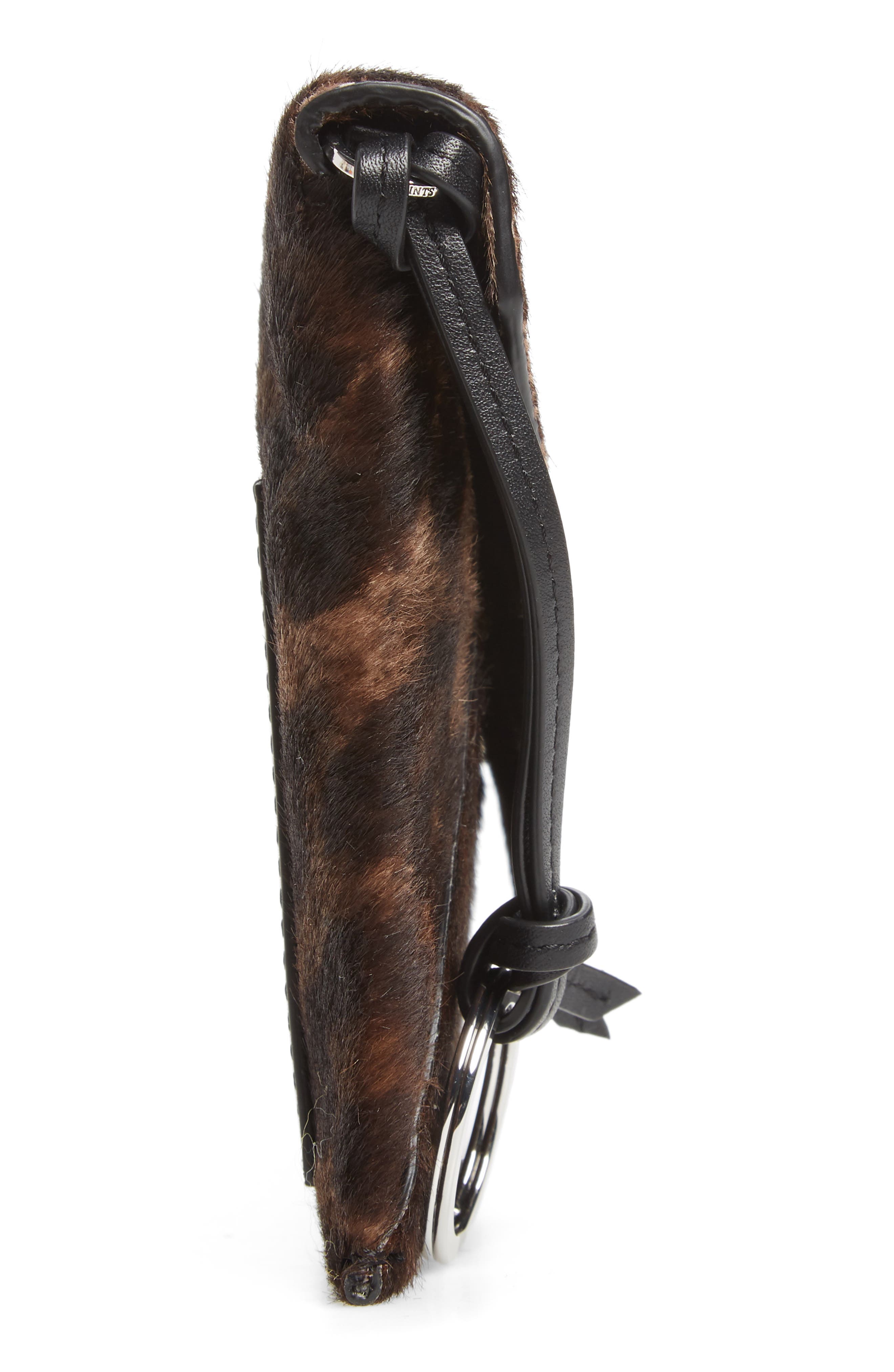 AllSaints Voltaire Large Envelope Genuine Calf Hair Clutch, Alternate, color, 