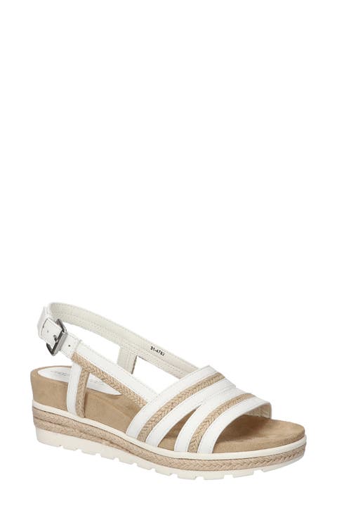 Mel Espadrille Slingback Platform Wedge Sandal (Women)