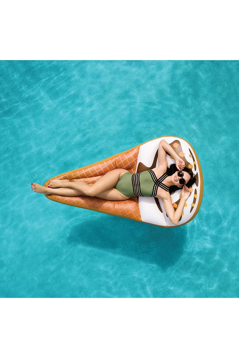 Popsicle Inflatable Pool Float King Cone, Alternate, color, Multicolored