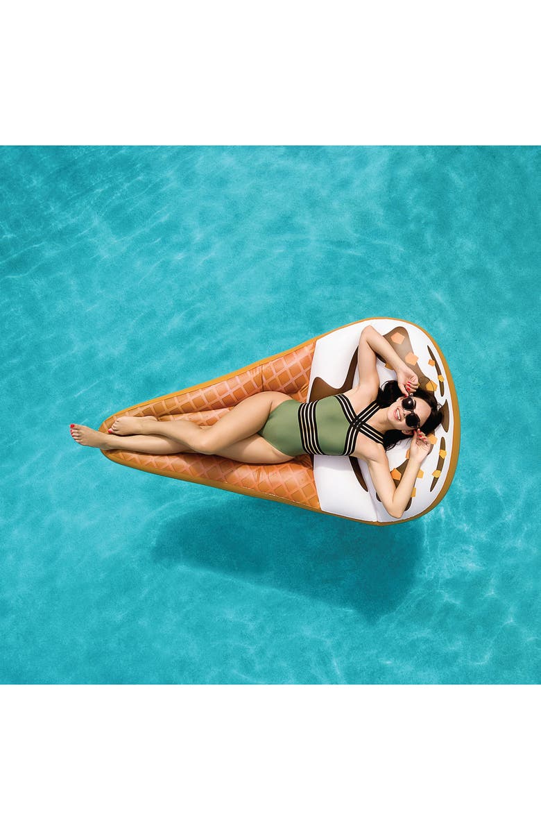 MVMT Popsicle Inflatable Pool Float King Cone, Alternate, color, Multicolored