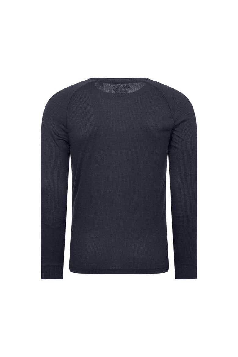 Talus Round Neck Long-Sleeved Thermal Top, Alternate, color, Navy