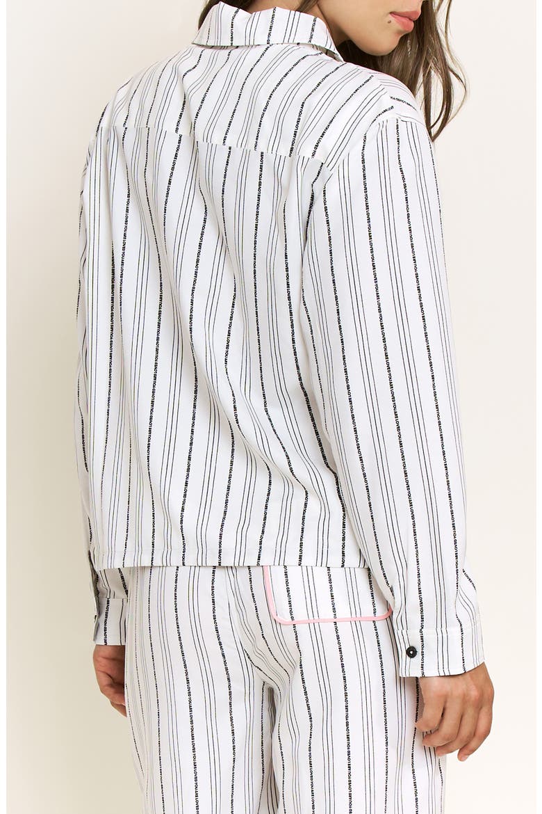 Nap Era Striped Long Sleeve Pajama Top, Alternate, color, IVORY STRIPE