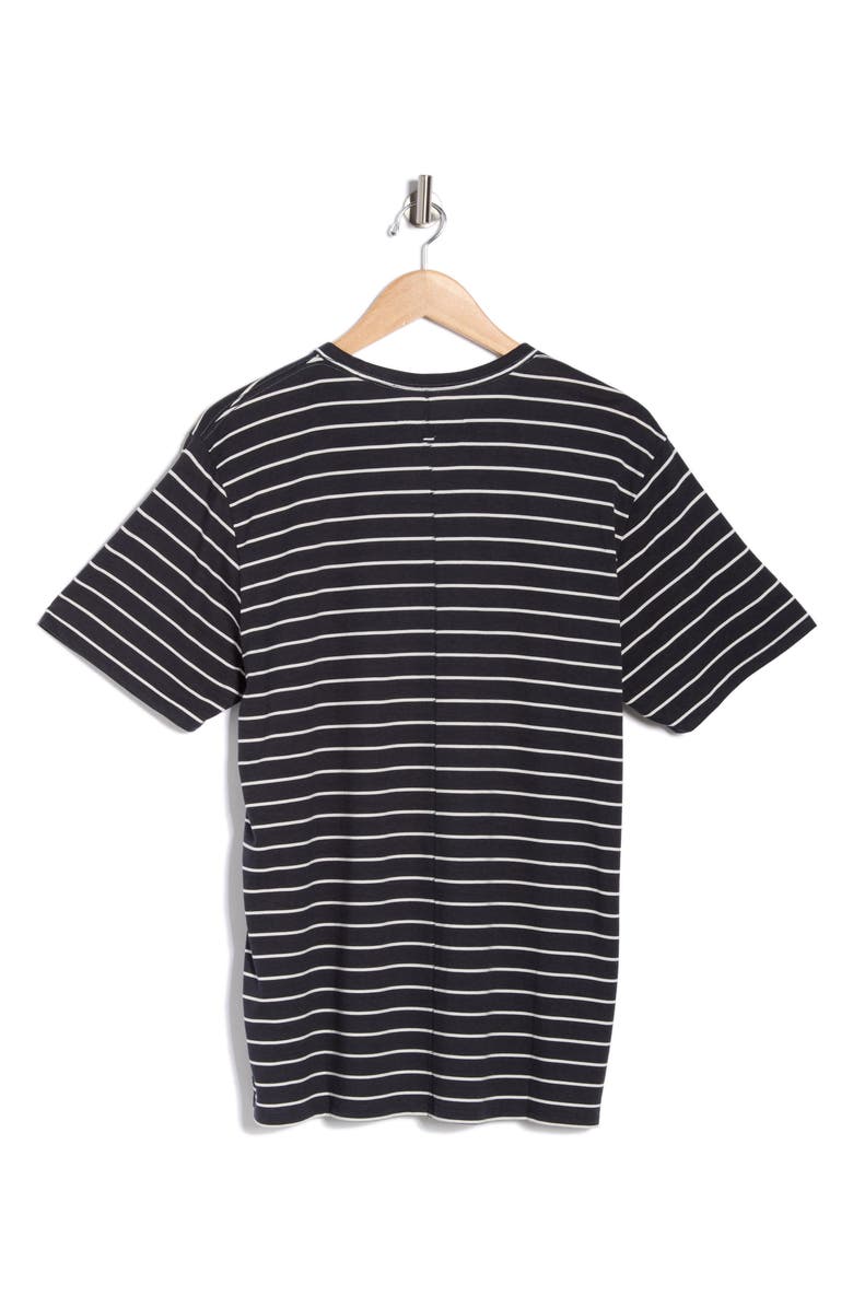 rag & bone Matthew Stripe Pocket T-Shirt, Alternate, color, Navy