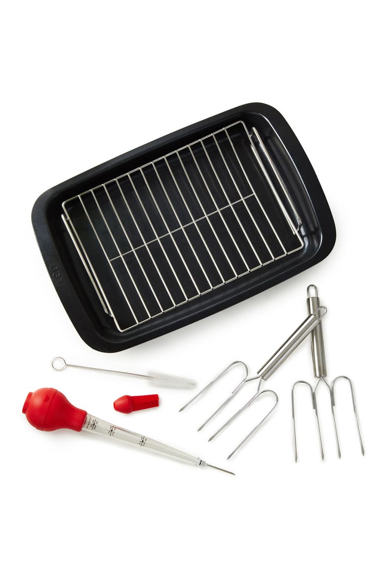 9-Piece Cook & Baster Set, Main, color, BLACK MULTI