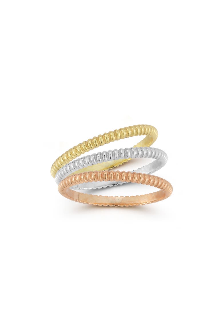 Set of 3 Mixed Metal Stackable Rings, Alternate, color, TRICOLOR