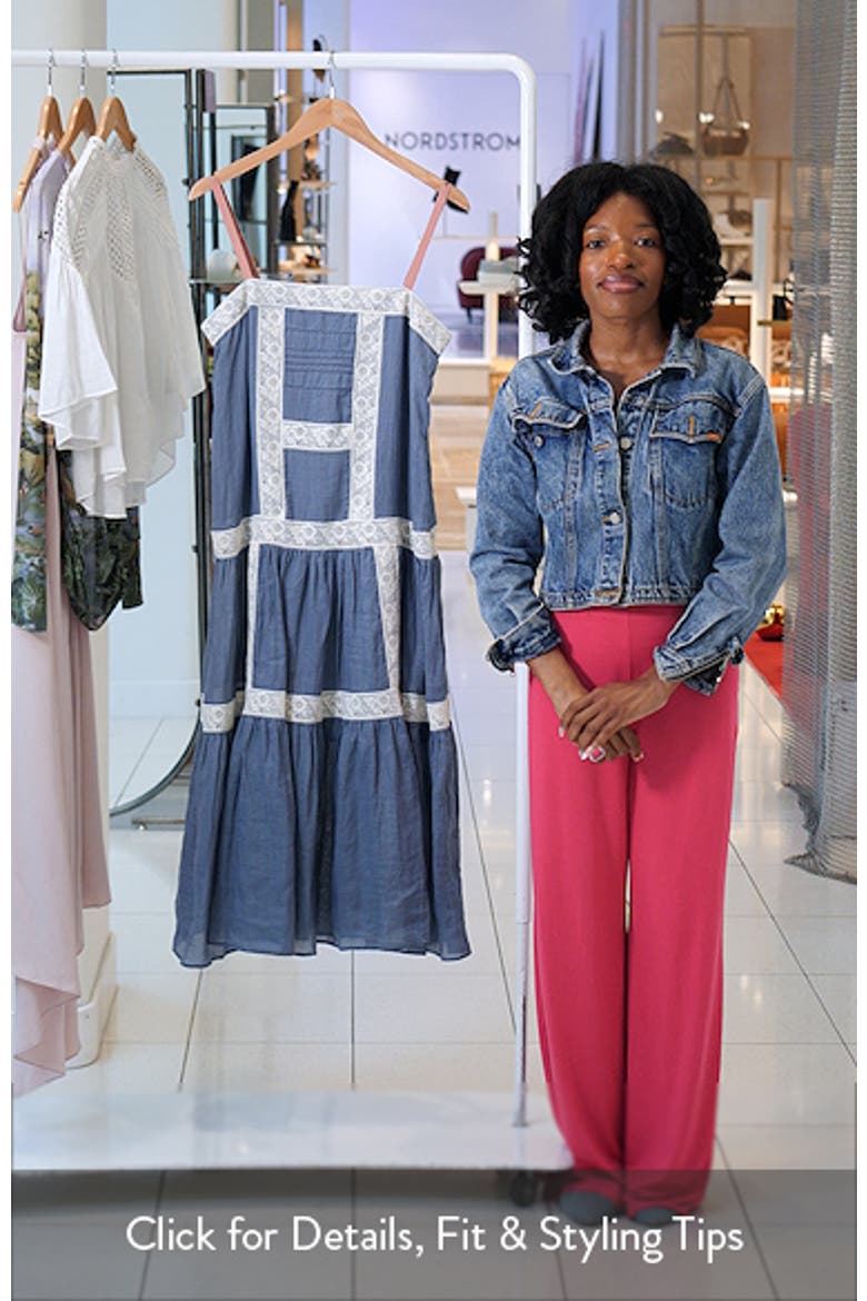 Mazarine Lace Trim A-Line Dress video