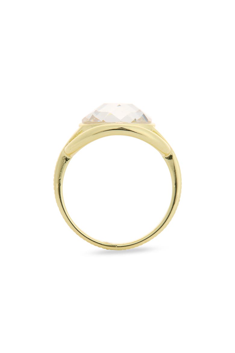 CZ Statement Oval Ring, Alternate, color, CLEAR / GOLD