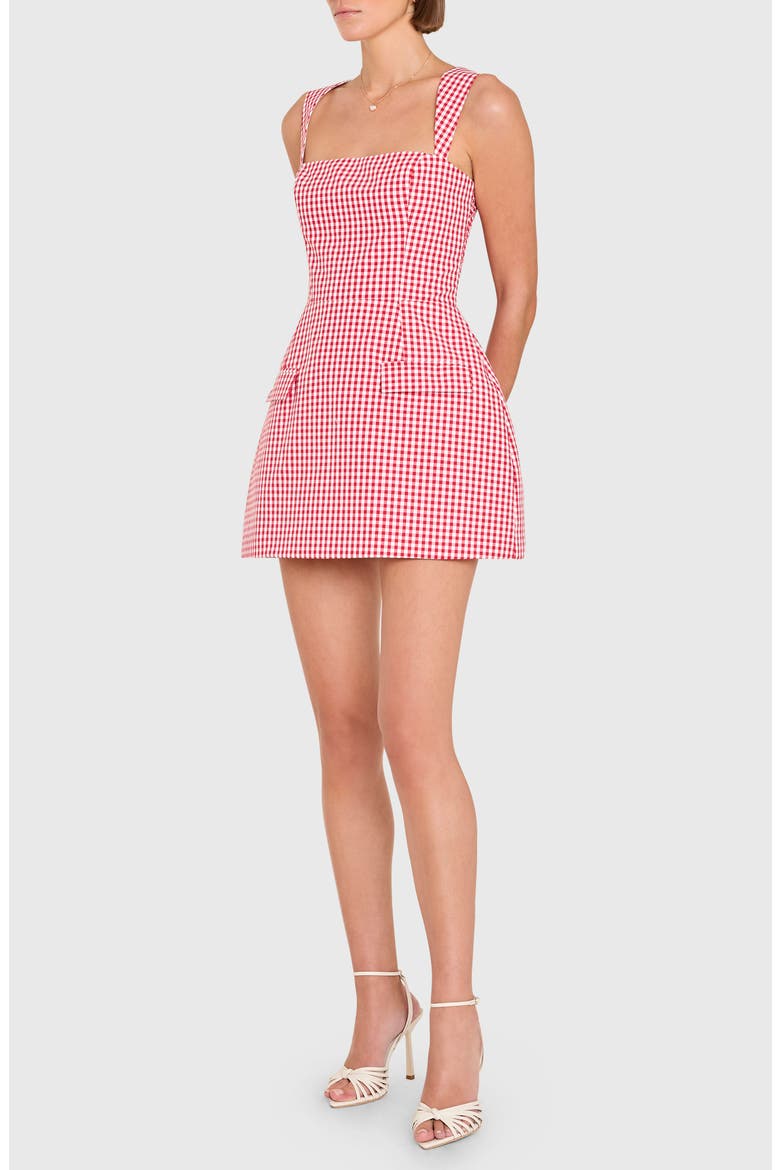 Bethany Skort Romper, Alternate, color, RED WHITE