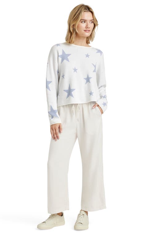 Splendid Stevie Star Sweater In Moonstone/star