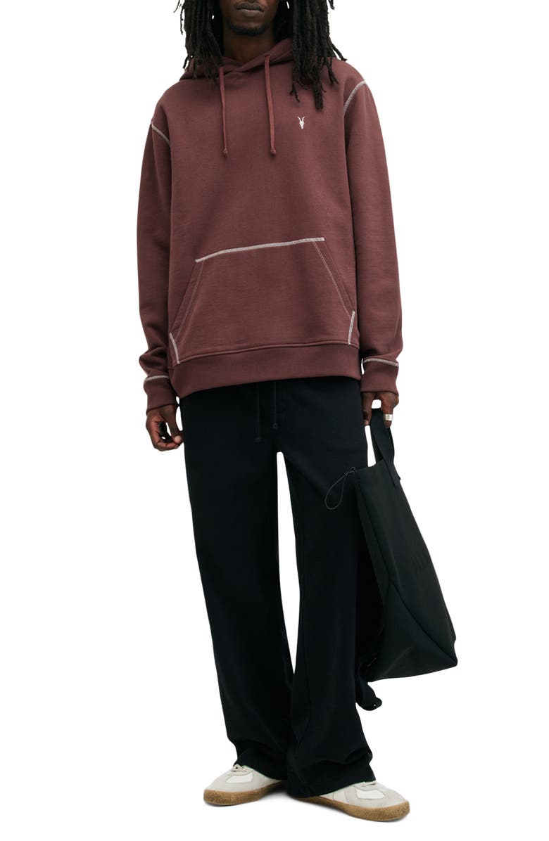 AllSaints Amir Oversize Pullover Hoodie, Alternate, color,