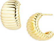 ARGENTO VIVO Textured Chunky Hoop Earrings