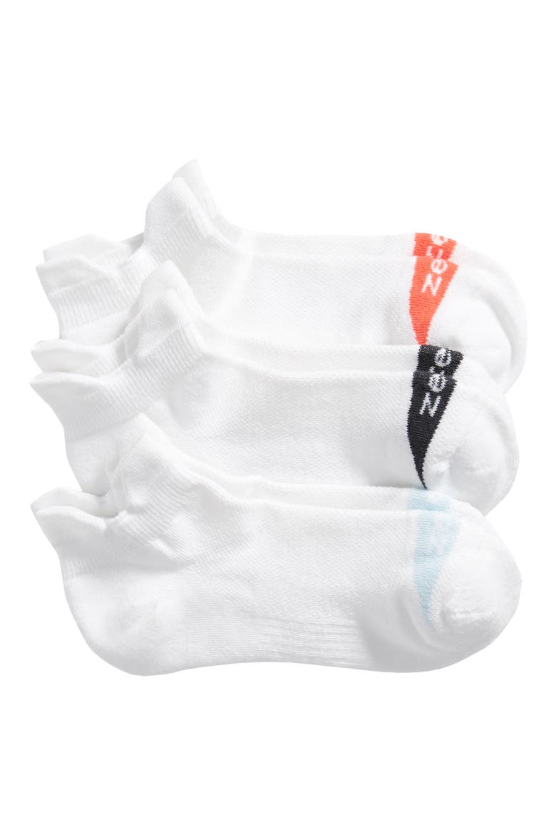 3-Pack Running Socks, Main, color, WHITE MULTI