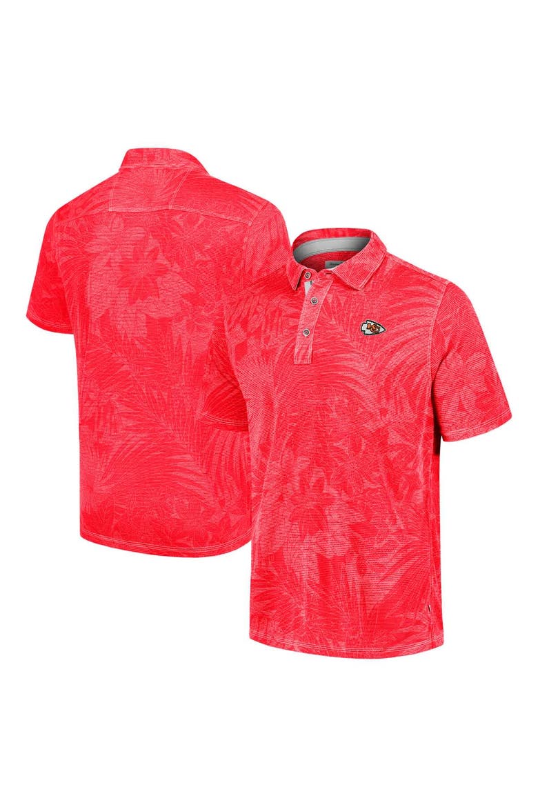 Men's Tommy Bahama Gray Kansas City Chiefs Sport Santiago Paradise Polo, Alternate, color, Gray