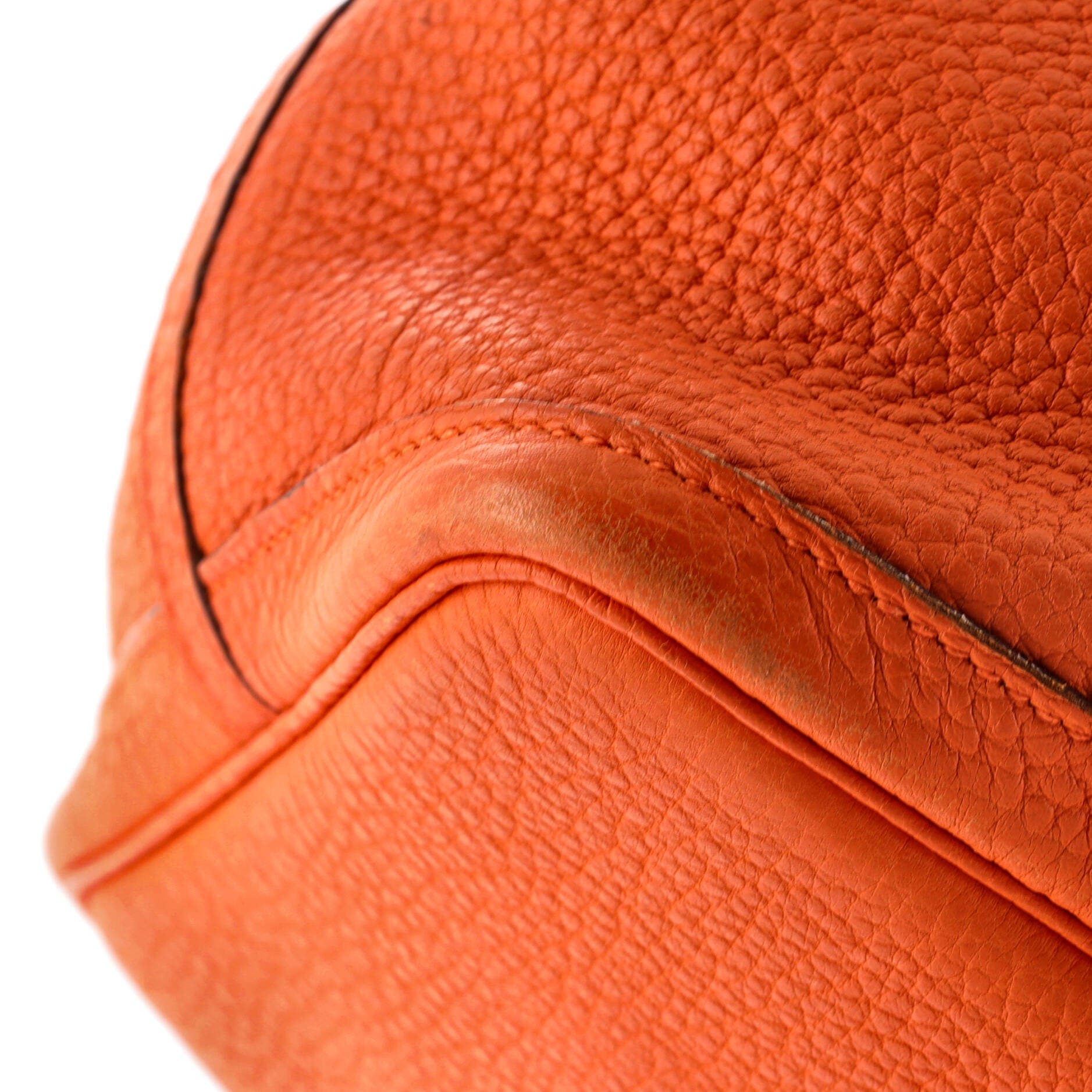 Pre-Owned Hermes Garden Party Tote Leather 36, Alternate, color, Orange H