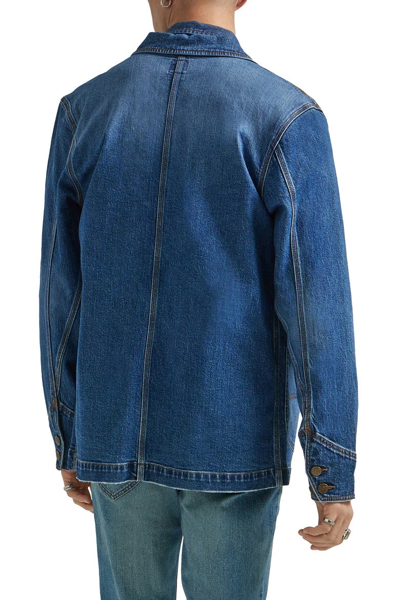 Denim Chore Jacket, Alternate, color, MID WASH