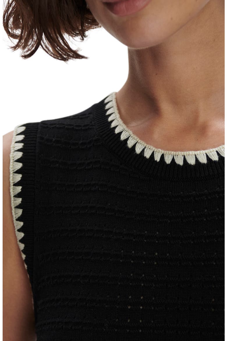 Dwight Sleeveless Midi Dress, Alternate, color, BLACK/ WHITE