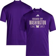 adidas Men's adidas Purple Washington Huskies 2025 Training Performance Team T-Shirt