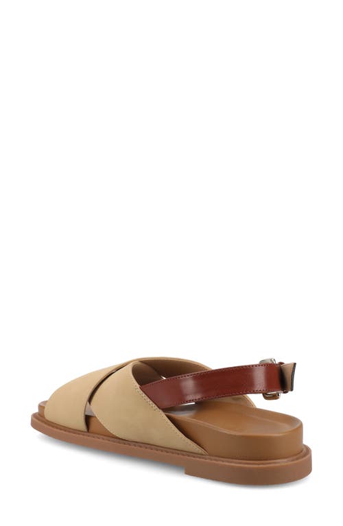 Journee Collection Marina Slingback Sandal In Taupe Marinna