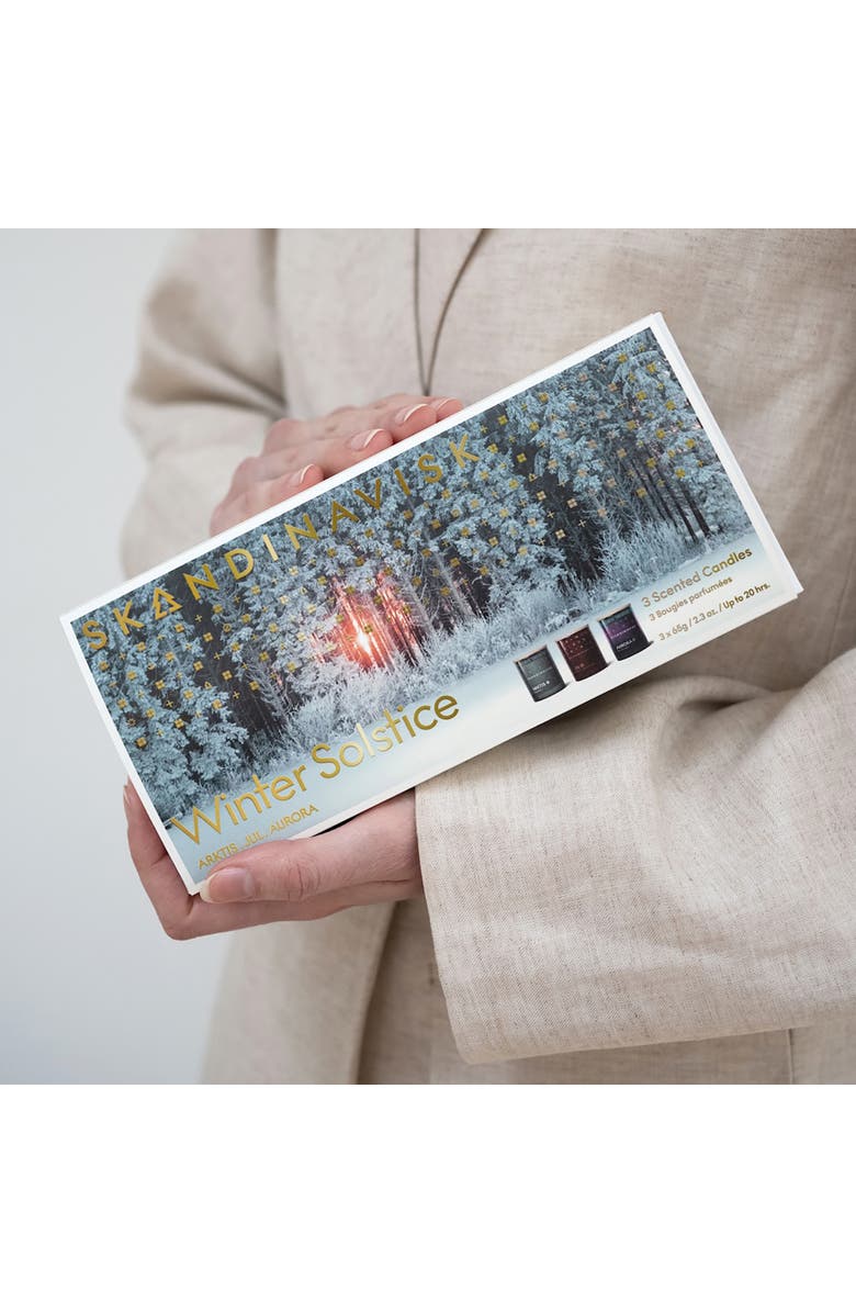 SKANDINAVISK GIFTSET - Winter Solstice Candle 65g x 3, Alternate, color, Multi Color