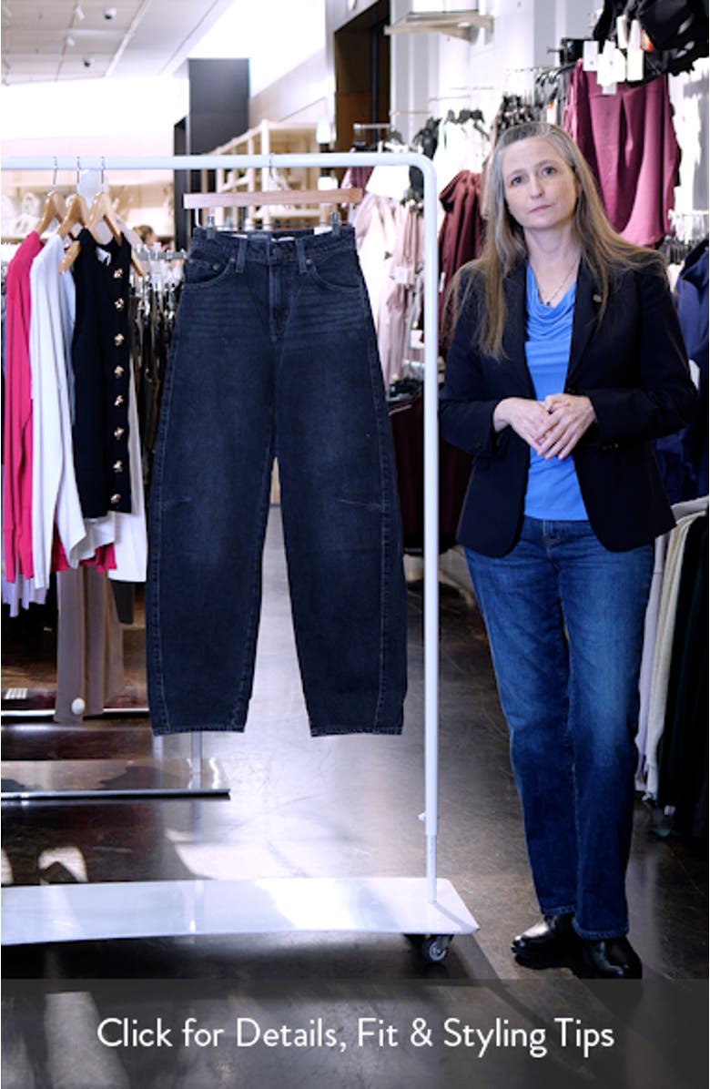 Baggy Dad High Waist Barrel Leg Jeans, sales video thumbnail