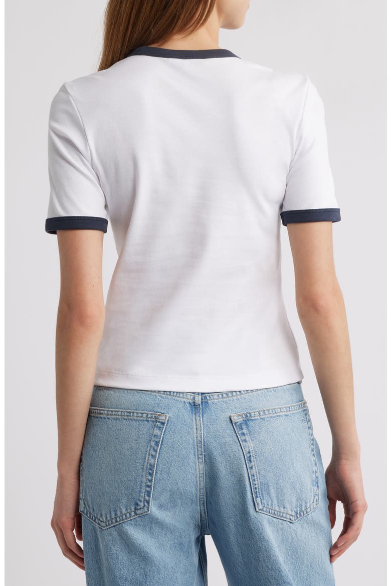 Mia Cotton Ringer T-Shirt, Alternate, color, WHITE MULTI