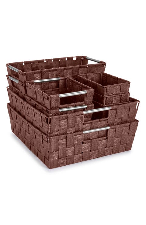 9-Piece Woven Storage Basket Set