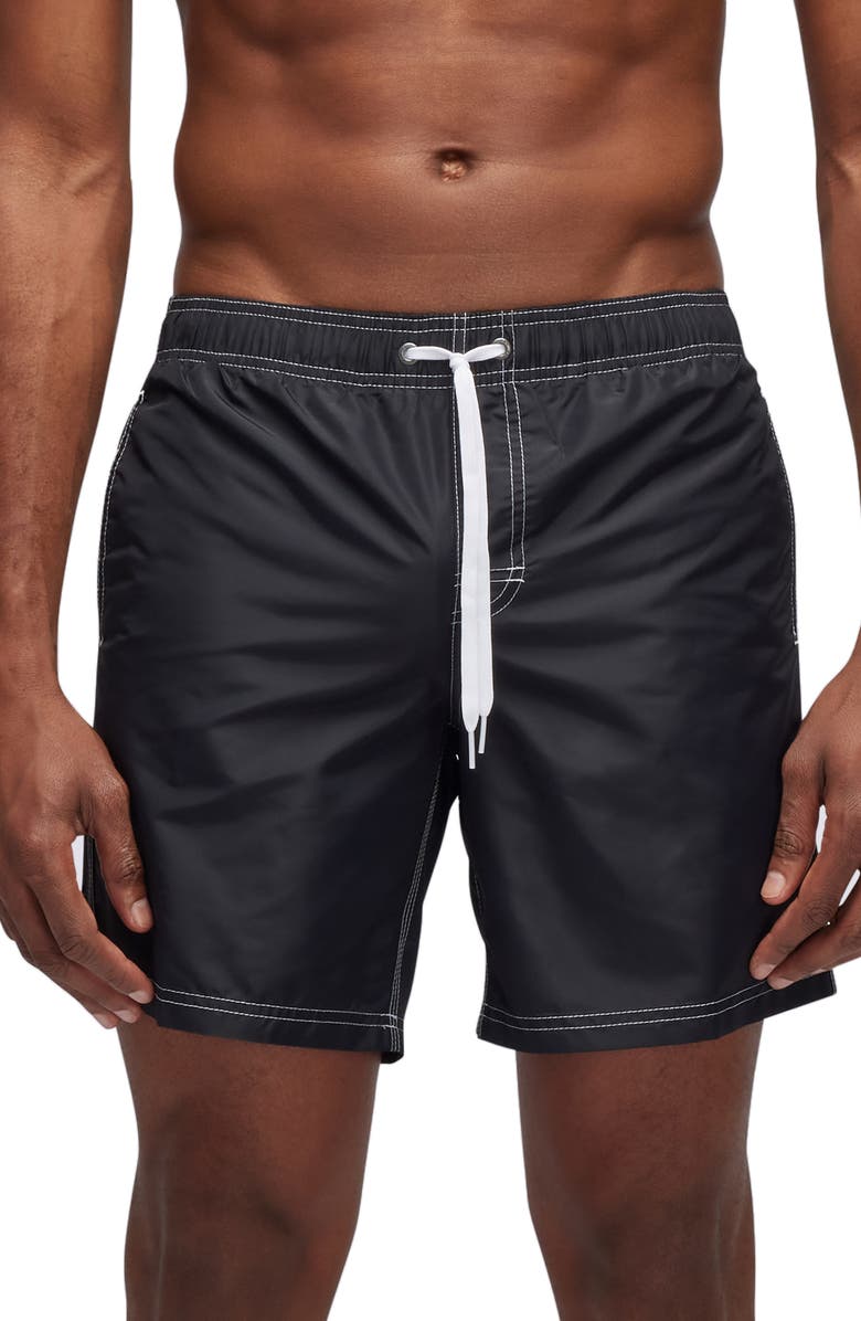 Sundek Classic Swim Trunks, Alternate, color, Black
