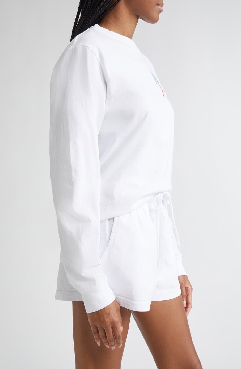 Sporty & Rich LA Marathon Long Sleeve Cotton T-Shirt, Alternate, color,