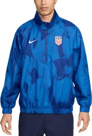 Nike Men's Nike Royal USMNT Windrunner Anorak Half-Zip Jacket