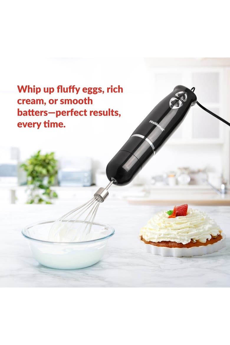 500 Watt Multi-Purpose 4-in-1 Two Speed Hand Blender, Alternate, color, Black