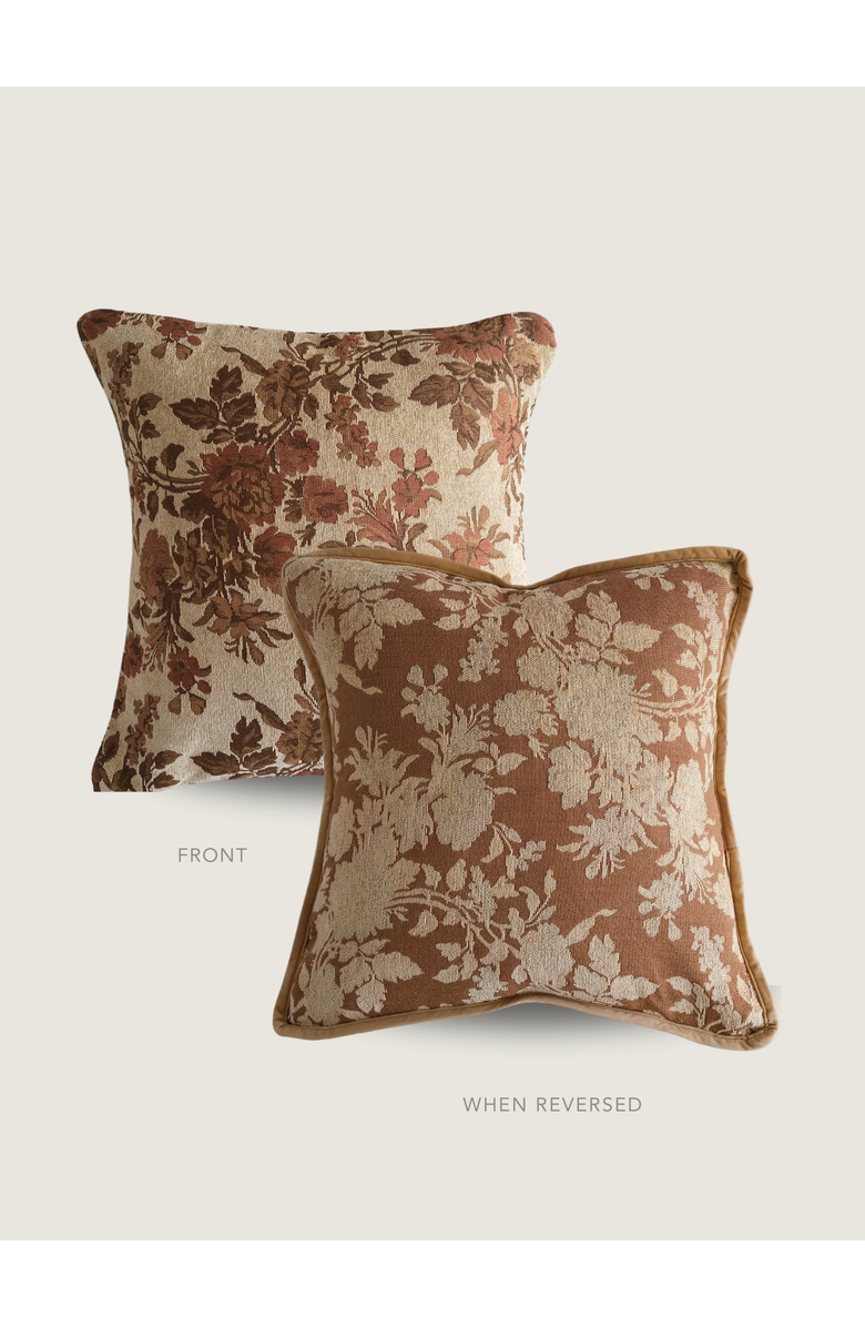Twenty Third by Deanne Adeline Tapestry Pillow - Cover Only, Alternate, color, Brown
